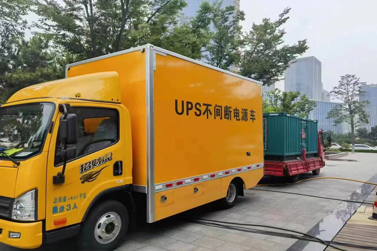 沔城回族镇发电机租赁施工现场
